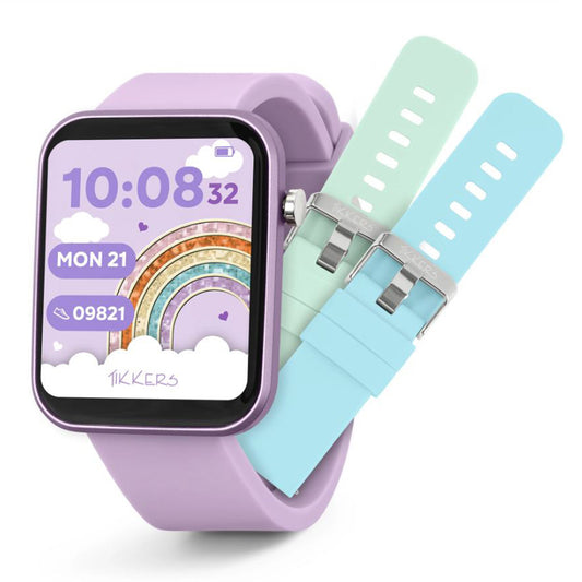 Tikkers Kids Series 13 Smart Lilac Interchangeable Strap Watch Set - TKS13-0029