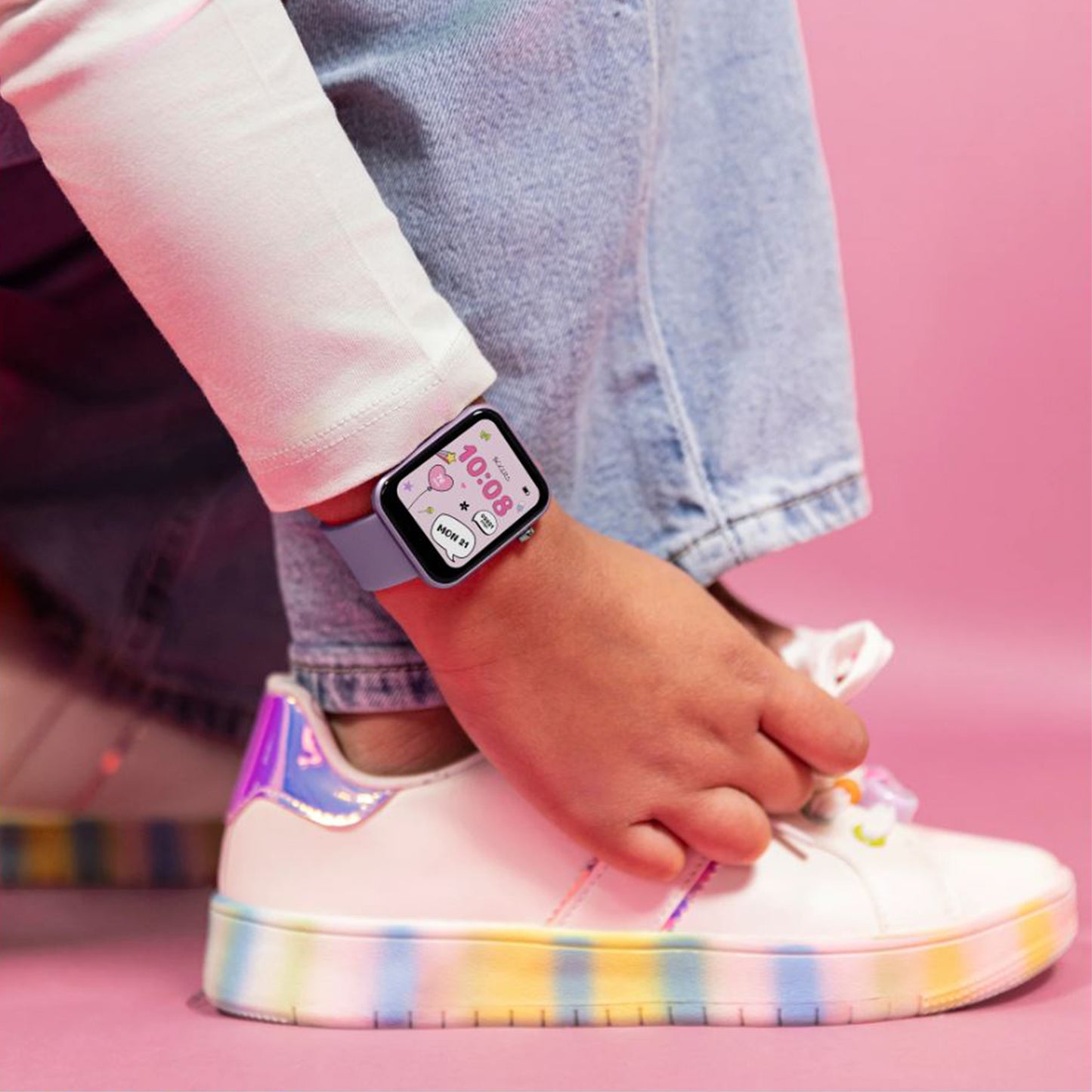 Tikkers Kids Series 13 Smart Lilac Interchangeable Strap Watch Set - TKS13-0029