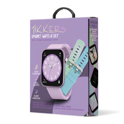 Tikkers Kids Series 13 Smart Lilac Interchangeable Strap Watch Set - TKS13-0029