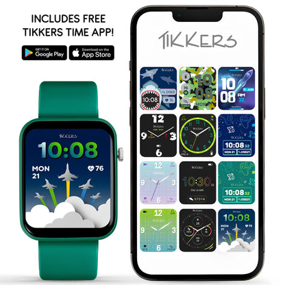 Tikkers Kids Series 13 Smart Green Interchangeable Strap Watch Set - TKS13-0030
