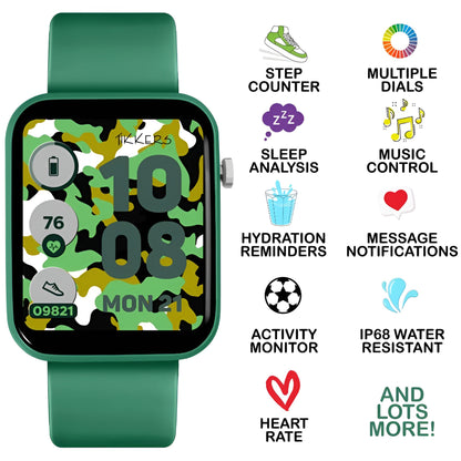Tikkers Kids Series 13 Smart Green Interchangeable Strap Watch Set - TKS13-0030