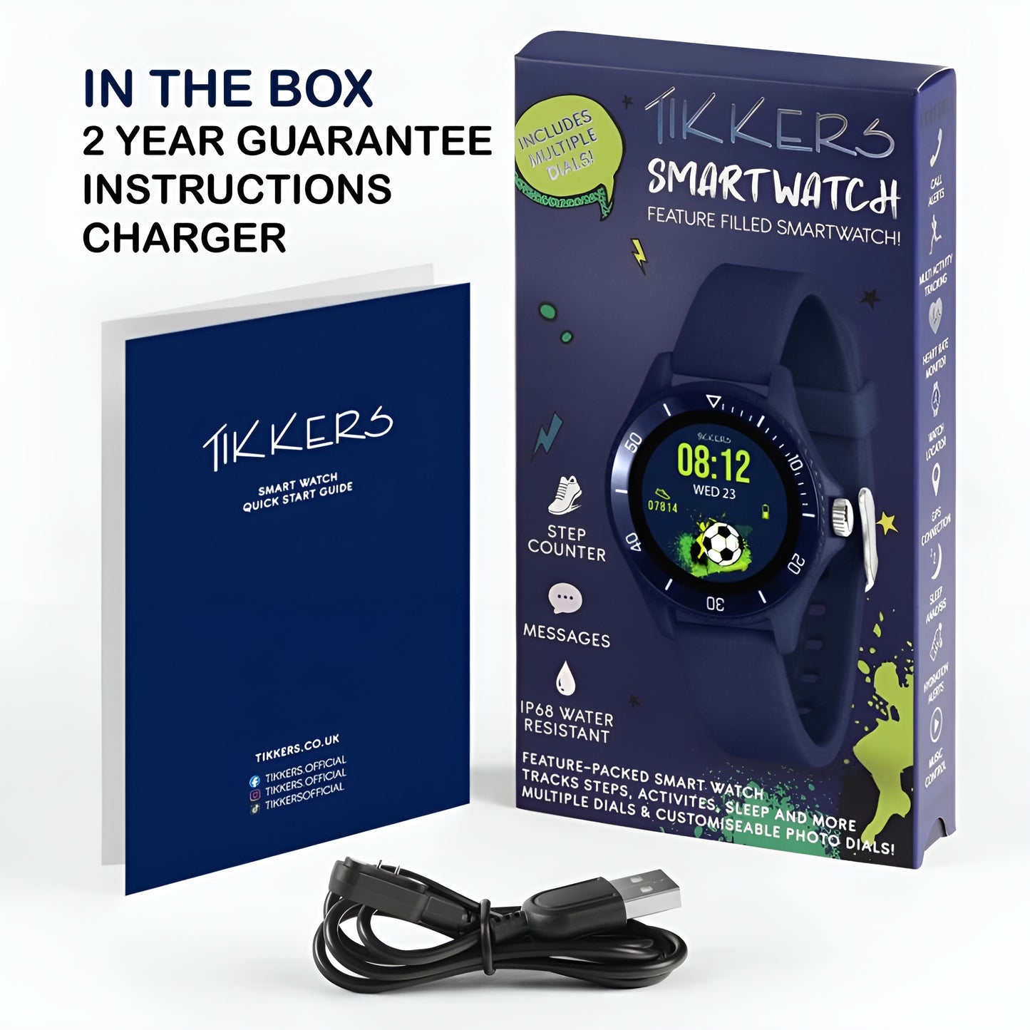 Tikkers Series 34 Navy Strap Smart Watch - TKS34-0021