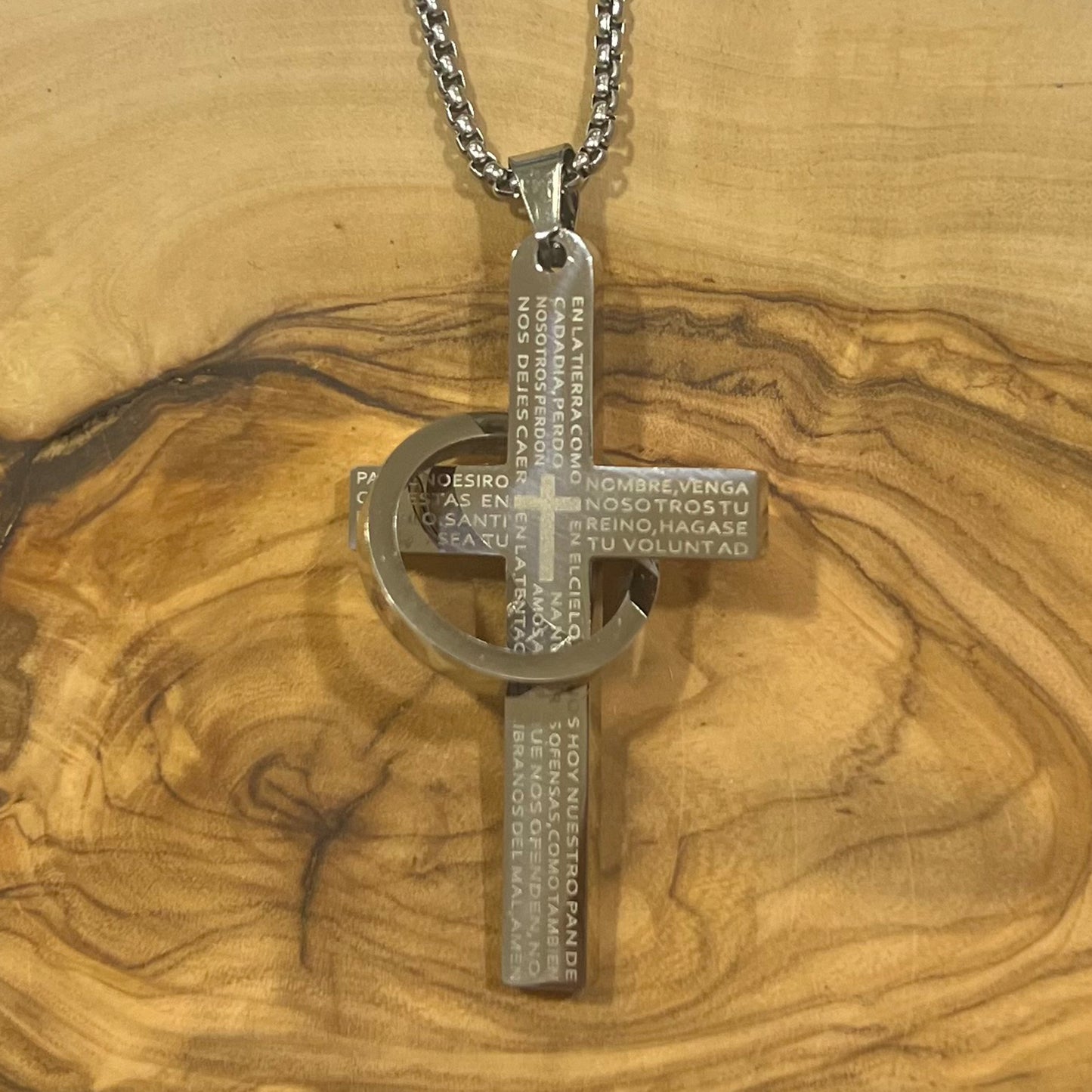 X201057 SILVER CROSS NECKLACE