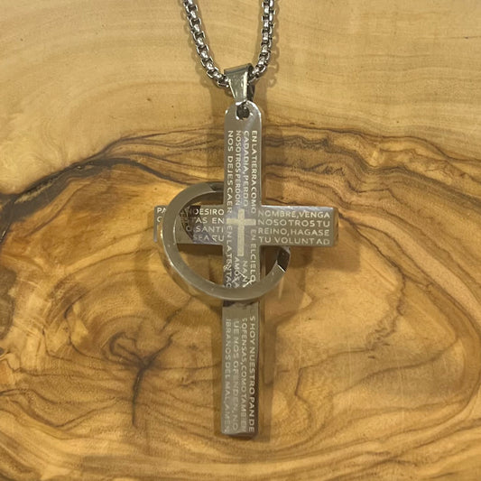 X201057 SILVER CROSS NECKLACE