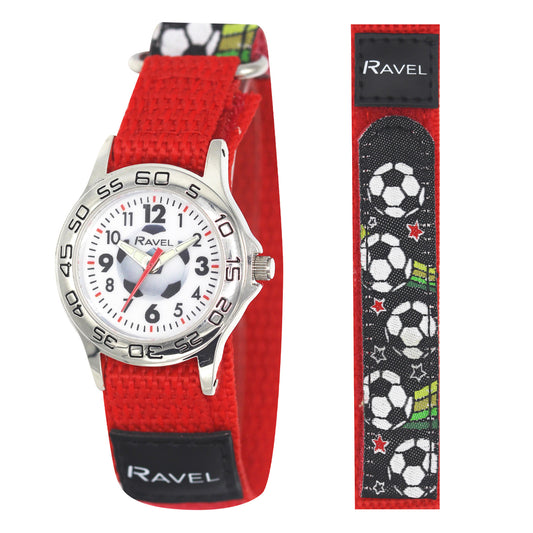 Ravel-Kid's Velcro Coloured Nylon Watch-R1507-61