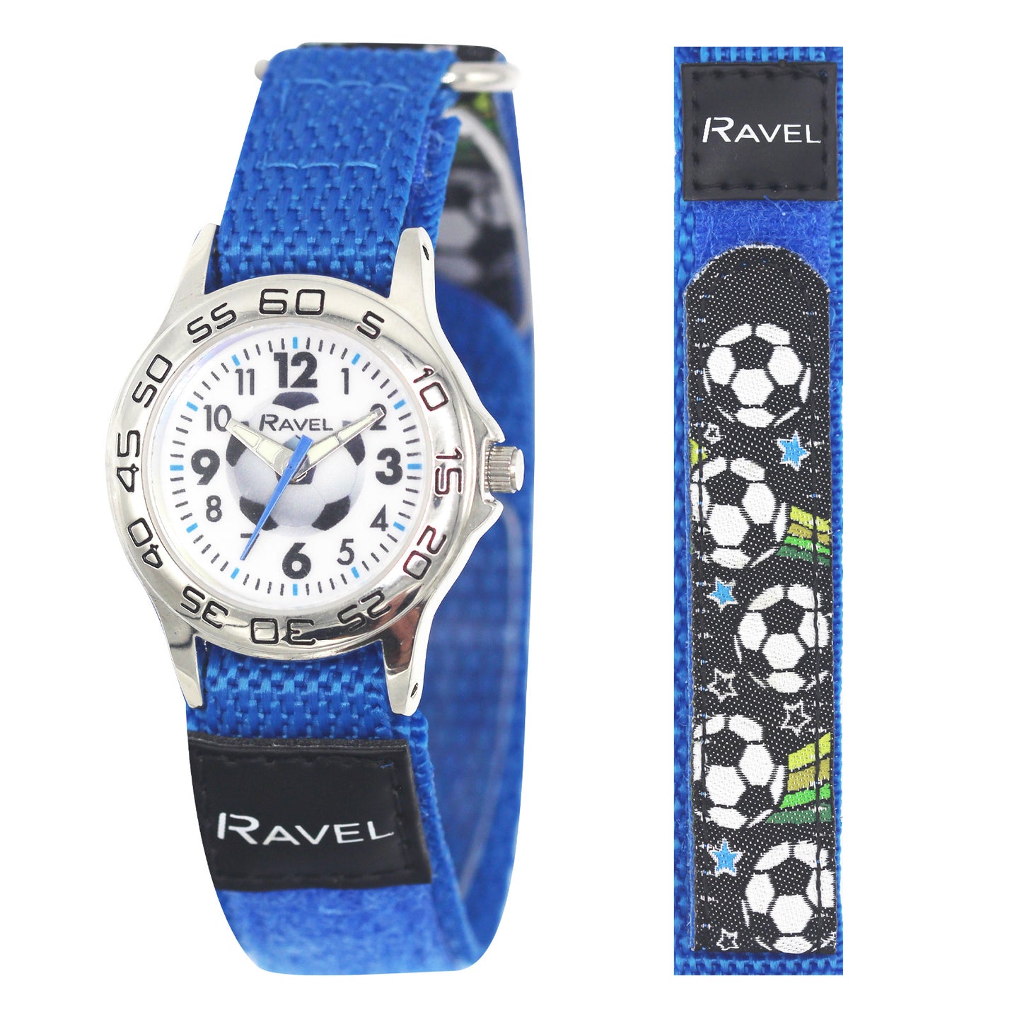 Ravel-Kid's Velcro Coloured Nylon Watch-R1507-62